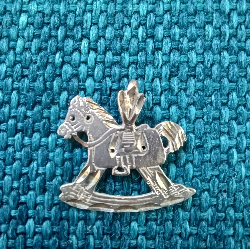 Kids' Sterling Silver Rocking Horse Charm